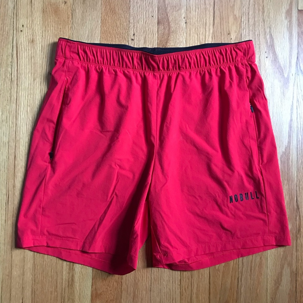 NOBULL Core Men's Red Performance Training Shorts Small